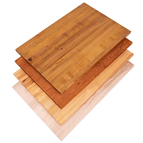 LAMO Manufaktur Holzplatte für Wohnzimmertisch Küchentisch Kücheninsel, Tischplatte Massivholz 100x60 cm, Dunkel, LHG-01-A-004-1006