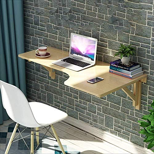FUFU Beistelltische Massivholz-Wand-Hänge Tisch klappbar Eckschreibtisch Küchen-Wand-Tabelle - Größe Optional (Size : 120 * 60cm)