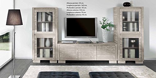 Wohnwand-TV-Halterung Wohnkultur Holz massiv Design Modern